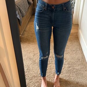 Celebrity Pink The Ridee Distressed Blue Skinny Jeans juniors 5